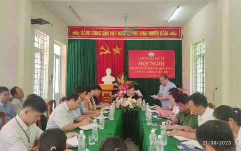 Hội nghị hiệp thương bổ sung chức danh chủ tịch UBMTTQ Việt Nam xã Phú Lệ
